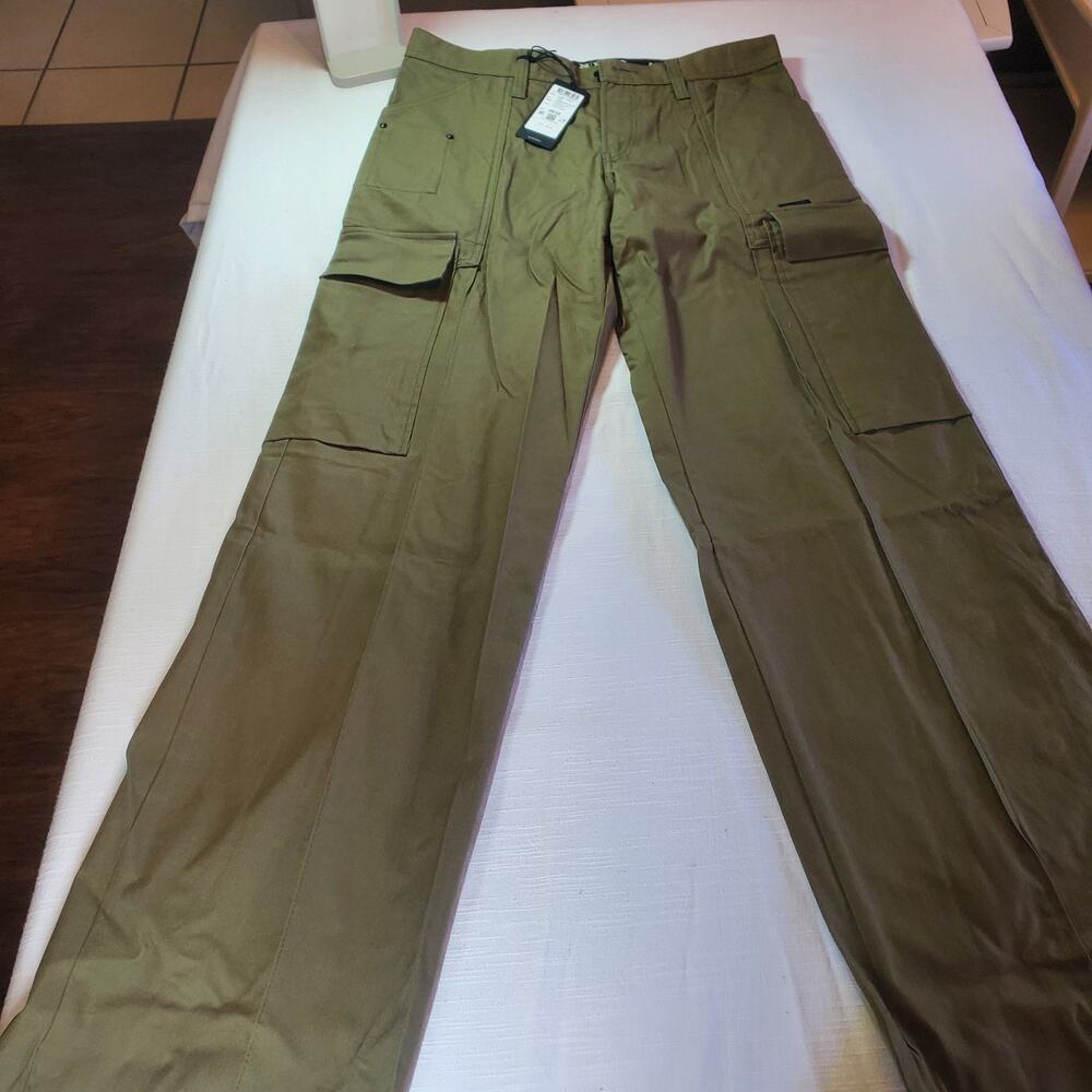 G-Star RAW Womens Judee Loose Cargo Pants Size Small 26x32 Olive Green Trousers